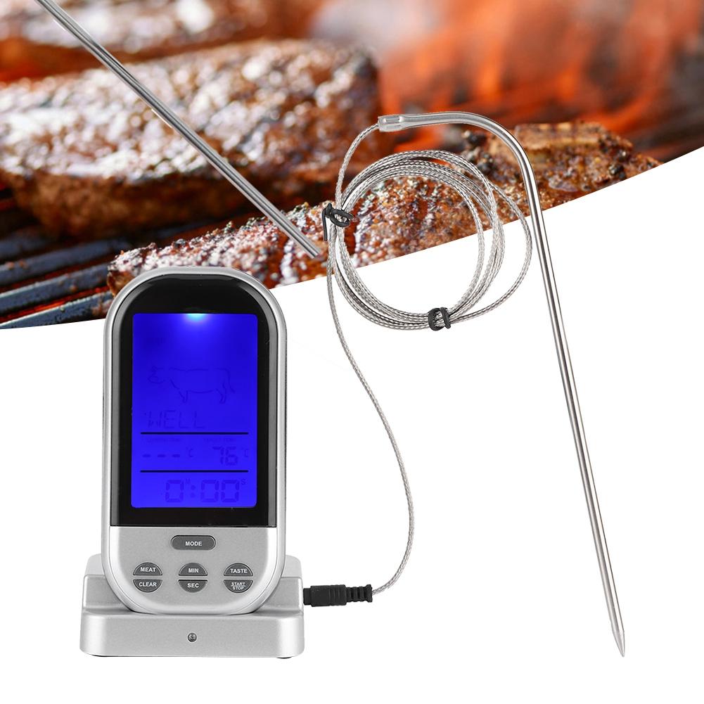 Цифровой беспроводной зонд термометр для мяса и еды для духовки, гриля, кухни, кухонного инструмента для приготовления пищи