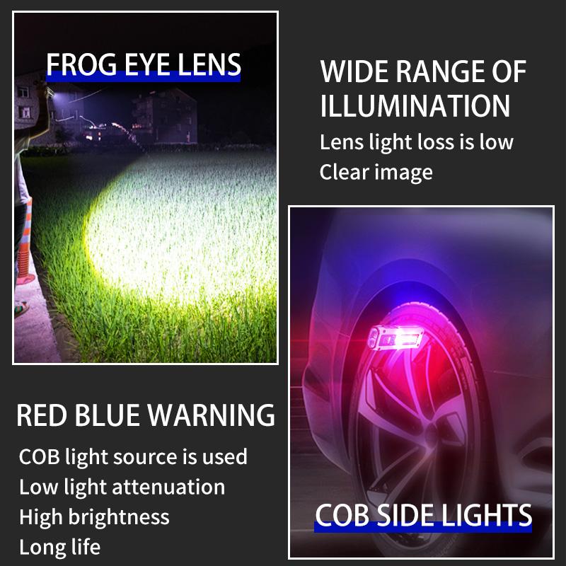 Mini Portable Flashlight with Multiple Lighting Modes, Switchable and Supports USB Charging, Suitable for Outdoor Lighting, Fishing, Patrol, and Work