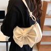 Niche Design Bow Small Bag Women's Bag New Autumn and Winter Versatile Texture Underarm Bag Messenger Bag