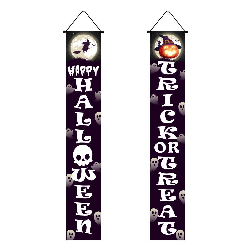 Мексиканский День мертвых Украшения для вечеринки Куплет Страшный День черепа Подвешивание флага Куплет Хэллоуин Куплет Украшения на Хэллоуин