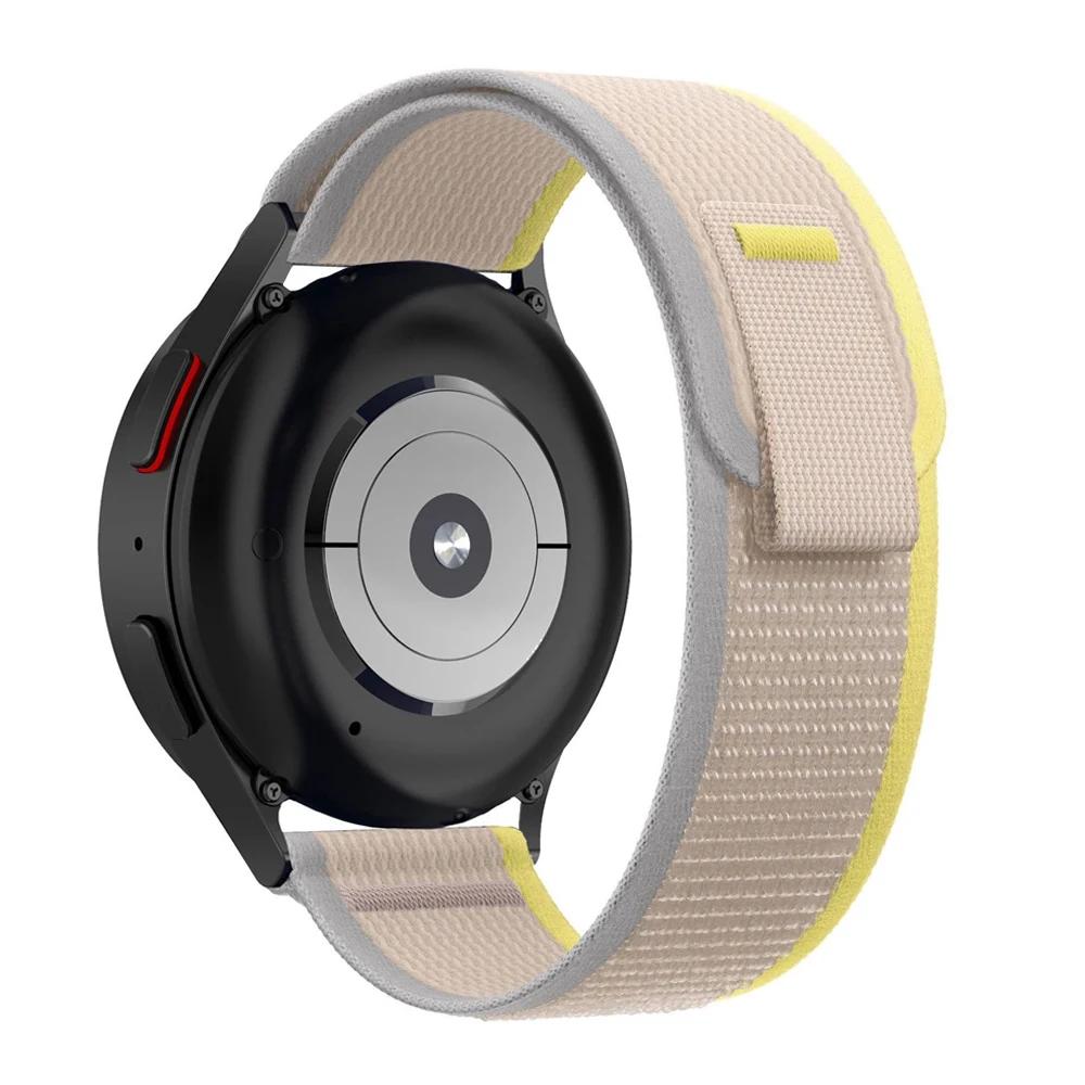 Нейлоновый ремешок-петля 20 мм 22 мм для Samsung Galaxy Watch7 FE 6 4 Classic 5 pro 45 мм 44 мм 40 мм 43 мм 47 мм Ремешок Galaxy Watch6 7 Браслет