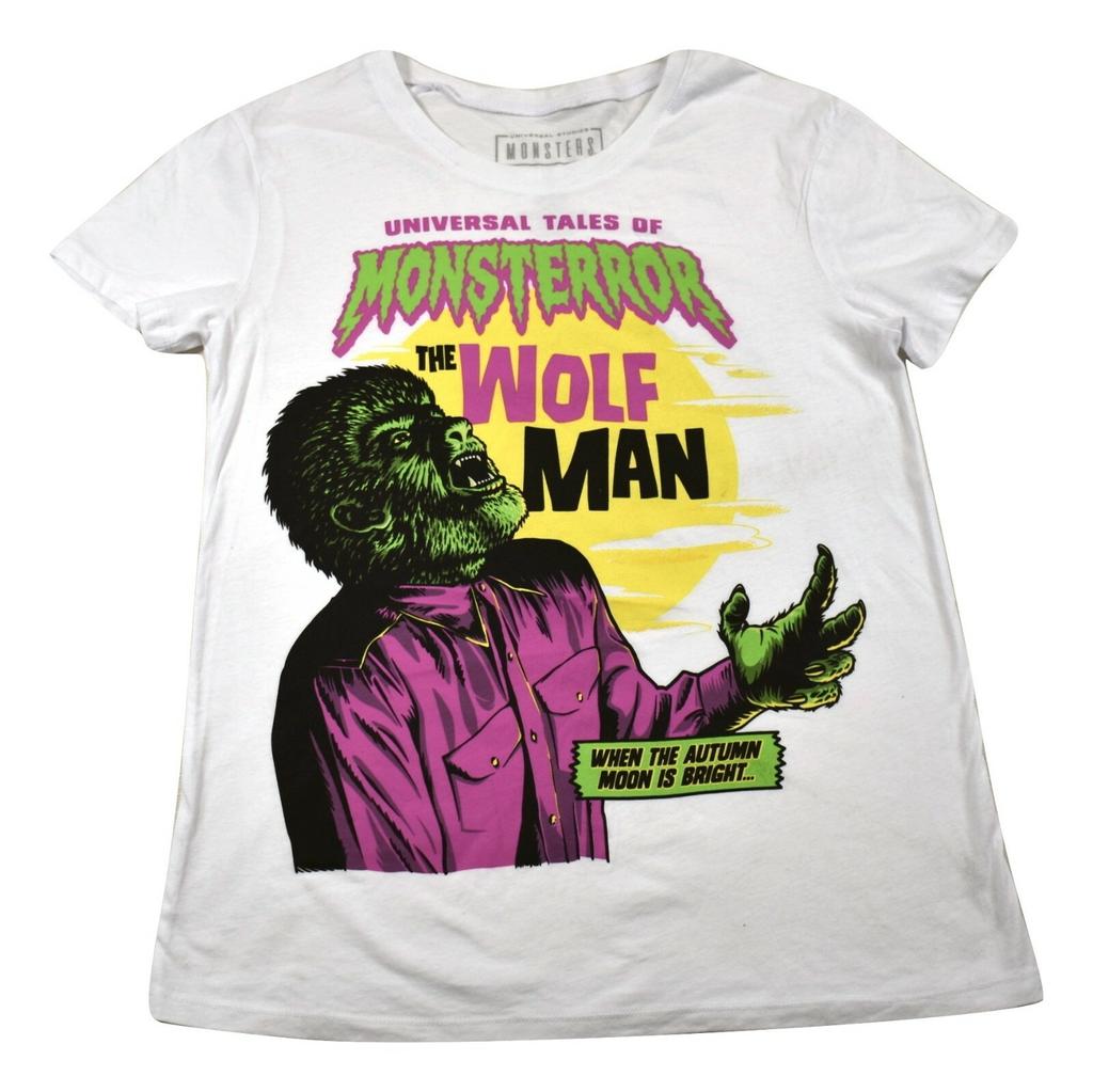 Universal Monsters Womens WolfMan Tales of Monsterror T-shirt New S M L XL