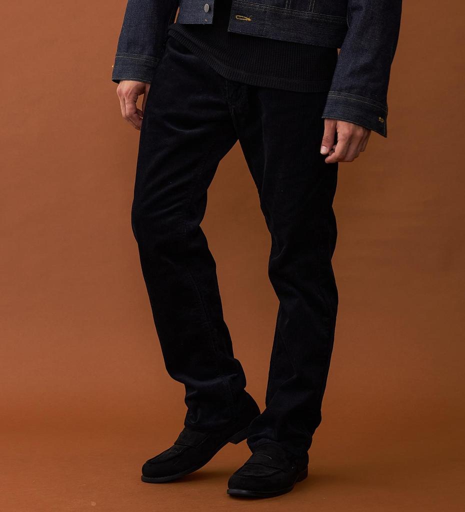 Lee American Standard 201 Straight Corduroy Black Men's Jeans,