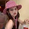 Japanese Y2k Fishmen Hat Lattice Wide Brim Sun Hat Fashion Bucket Hat  Spring