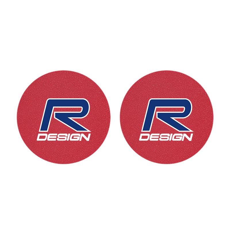 2Pcs Car Coaster Water Cup Mat Non-Slip Pad For Volvo C60 S60 V60 T6 R design XC40 V40 XC V70 XC90 C30 SC60 190h V50 V90 S80 S90