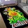Zombie Plants Party Themed Anti-Slip Rugs - Polyester Home Decor, Suitable for Bedrooms, Living Rooms, Doorways, Studios, and Decorations