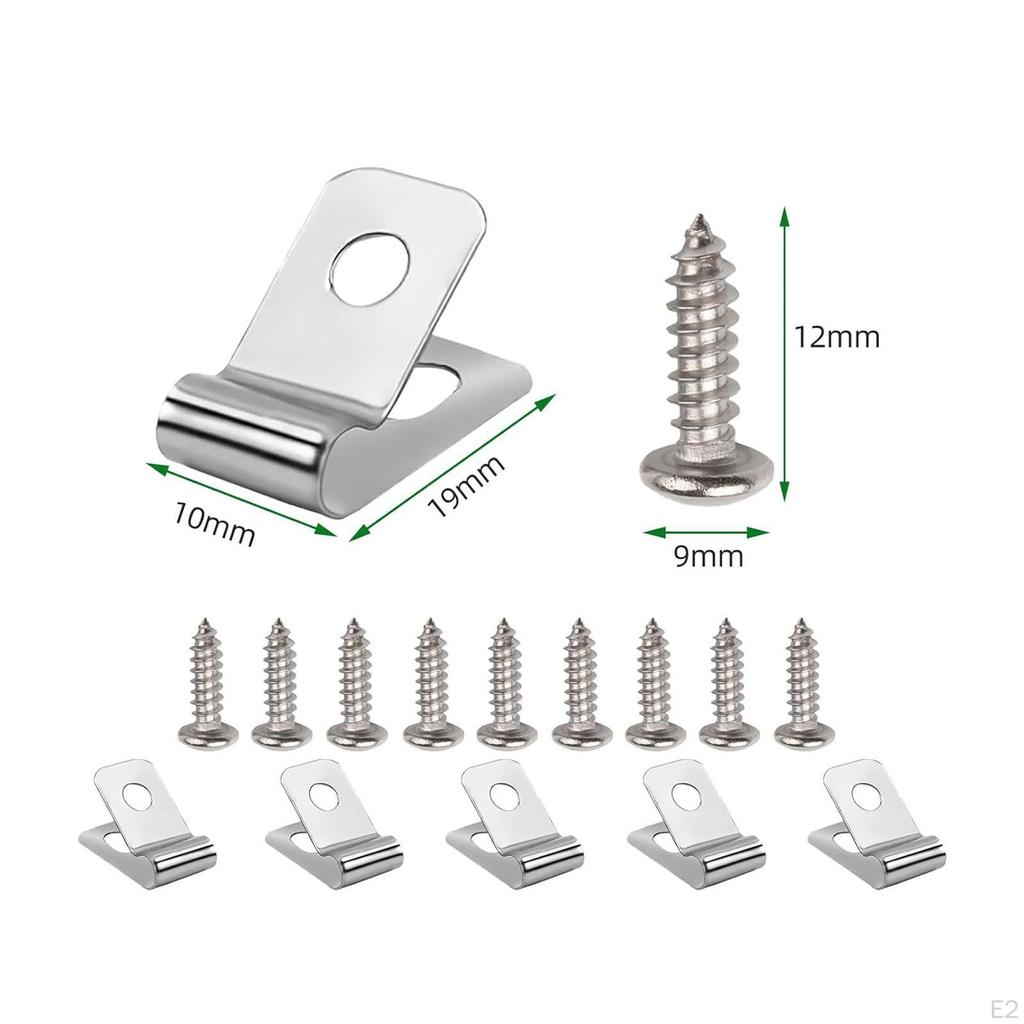 100 зажимов для заборной проволоки Монтажные зажимы для ограждения с винтами