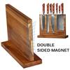 Kitchen Storage Knife Rack Double-sided Solid Wood Magnetic Knife Holder Multi-functional Strong Knife Storage Rack