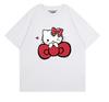 Miniso 2026 Футболка с круглым вырезом и короткими рукавами Hello Kitty для женщин мужчин пары летняя INS Студенческая Свободный крой Повседневная Хит продаж