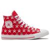 Converse Chuck Taylor All Star Canvas Полностью Принт Звезды Высокие Кеды для Скейтбординга Унисекс Кроссовки Белый Красный 168807C