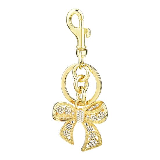 Брелок с бантом из стразов, блестящий шарм для сумки, шарм для сумки, брелок с бантом и кольцом для ключей для сумок, рюкзаков, женский подарок