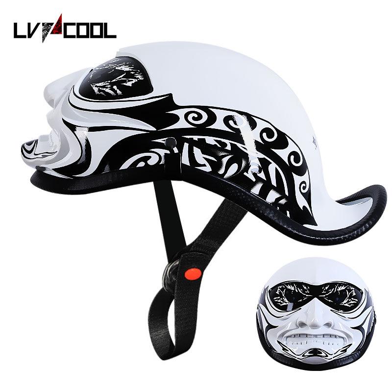 Винтажный полушлем, шлем электромобиля, автомобильный защитный шлем, мотоциклетный шлем-ковш для мужчин и женщин