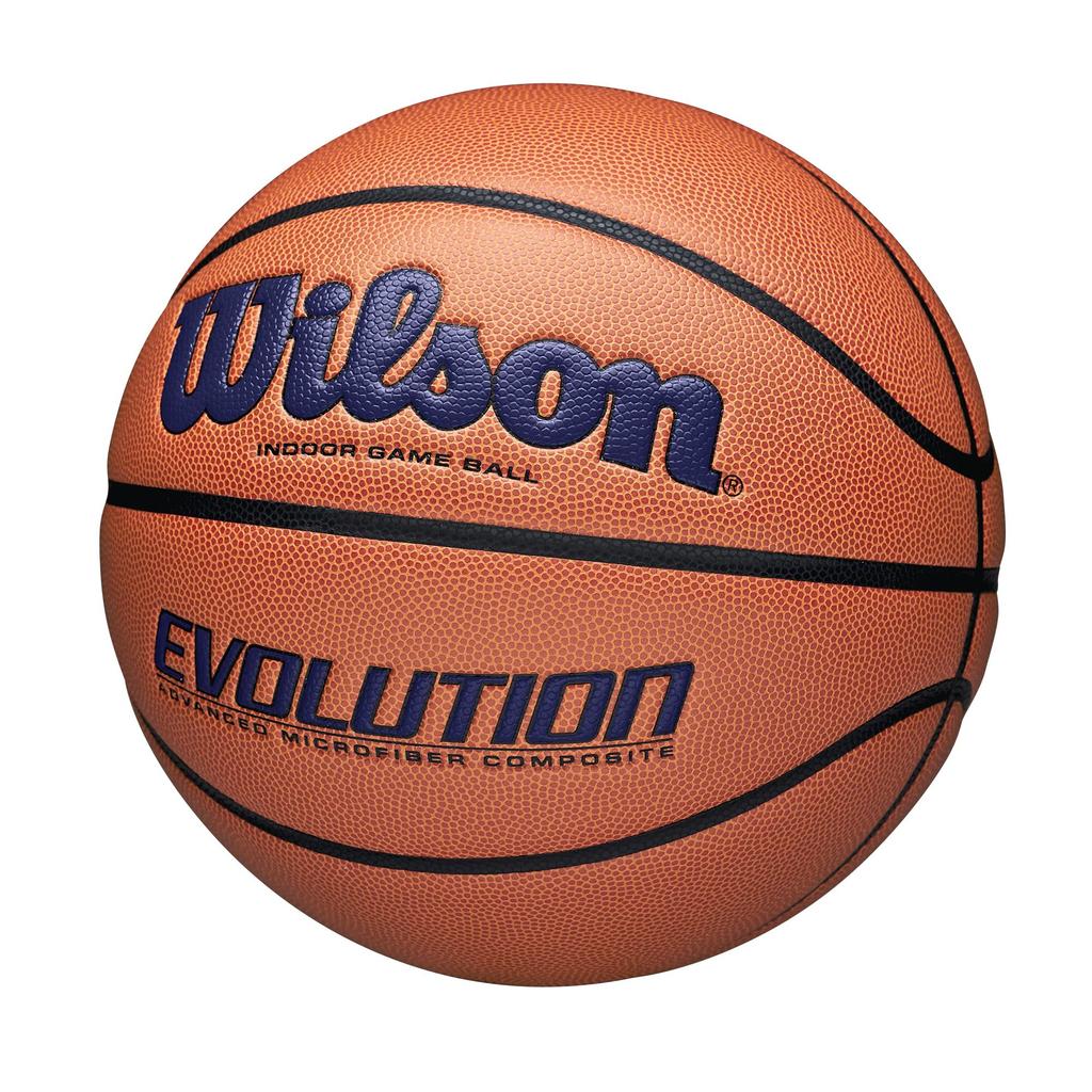 Баскетбольный мяч Wilson EVOLUTION Размер Navy WTB0595XB0702, Для игры в помещении/на улице, 7, Прибл.. Диаметр 24,5 см,