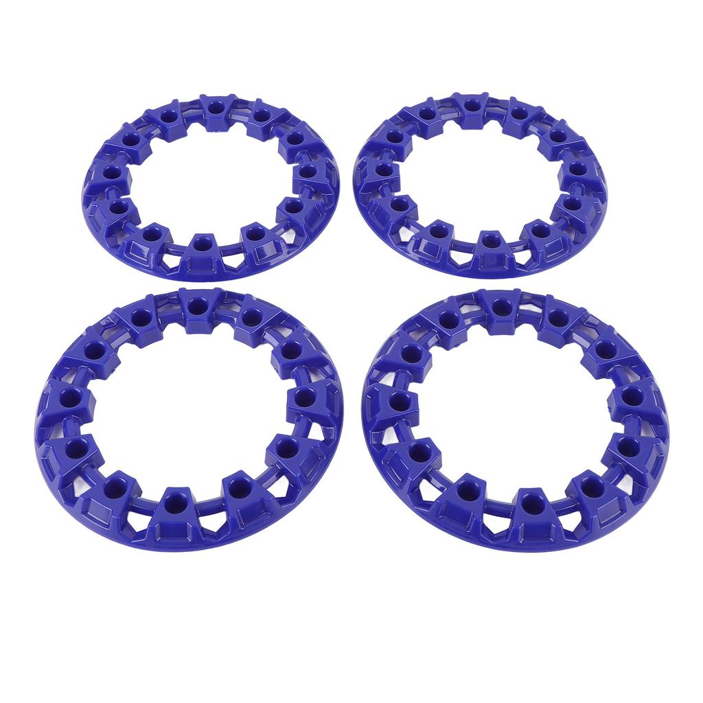 4 шт. 6-дюймовые колпаки на колеса квадроцикла, защита ступицы, декор, пластиковые, декоративные накладки на обод, универсальные для картинга, синие