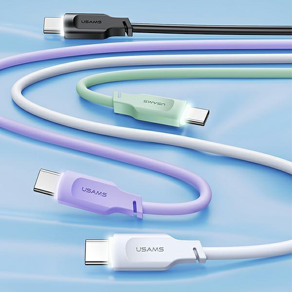 Kabel USB-C USAMS 1.2m Szybkie ładowanie Purpurowy