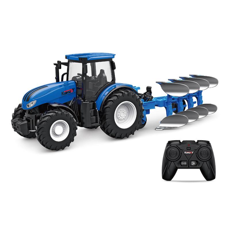 Alloy Remote Control Farmer Tractor Simulation Engineering Vehicle Electric Toy Farm Transport Vehicle 2.4G Remote Contro Vehicl