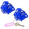 100 Pieces Keychains Plastic Key Rings ID Tag Name Label Tags Locker