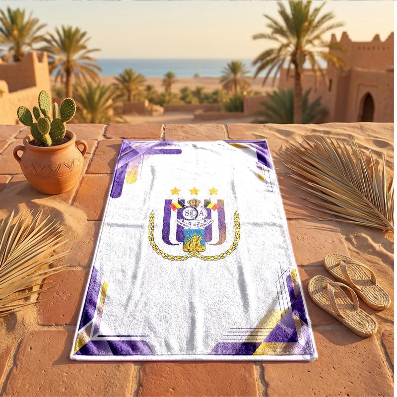 Anderlecht FC Print Microfiber Beach Towel Quick Dry Absorbent Large Towel For Beach Swimming Travel