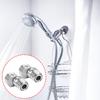 2pcs Multipurpose Stainless Steel Shower Connectors 360 Degree Swivels Designs for Flexible Water Flows Adjustment