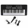 37 Key Portable Electronic Keyboard Rechargeable Piano with Headphone Jack Education Instrument