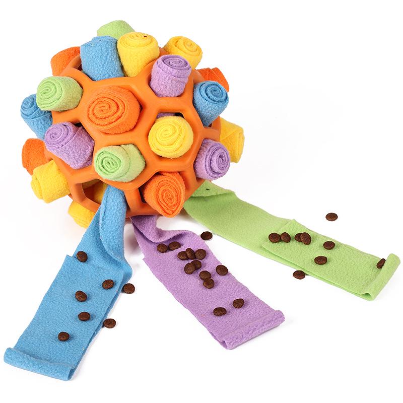 Питомец Нюхай и Играй: Скрытый корм резиновый мяч игрушка для собак