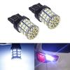 2Pcs 12V T20 7440 7443 64 SMD White 6000K Car Reverse Brake Tail LED Light Bulb