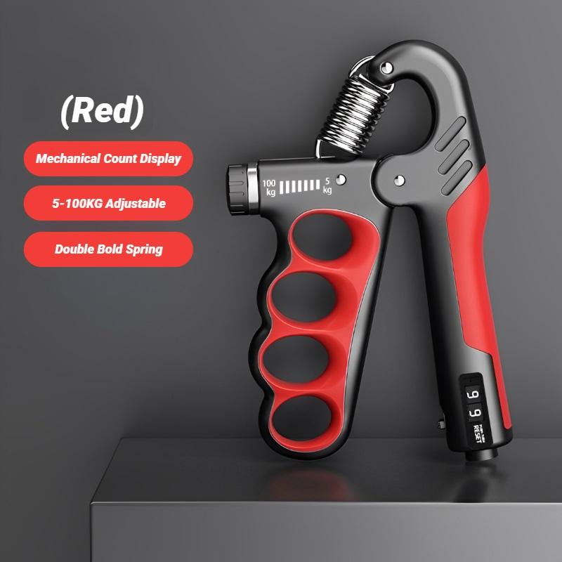 5-100KG Adjustable Electronic Counting Hand Grip Strengthener, Wrist & Hand Muscle Trainer, Rehabilitation Recovery Fitness Gripper