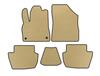 Коврики EVA (HB, Гибрид/АКПП, Бежевый) для Citroen DS-5