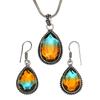 Tourmaline Set Gemstone Gift Wedding Party Bi-Color Pendant,Earring,Ring