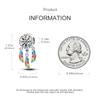 925 Sterling Silver Love Charms Bead CZ Zircon Romantic Bohemian Dream Catcher Dangle Fit Original Bracelet DIY Women Jewelry