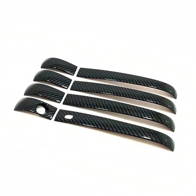 8 шт., накладка на ручку боковой двери из углеродного волокна для Jeep Grand Cherokee 2014 2015 2016 2017 2018