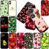 Чехол для телефона с фруктами вишня, клубника, лето, авокадо для Samsung Galaxy S20 S22 S21 FE Ultra Plus A07 A17 A15 A16 A25 A57 A37