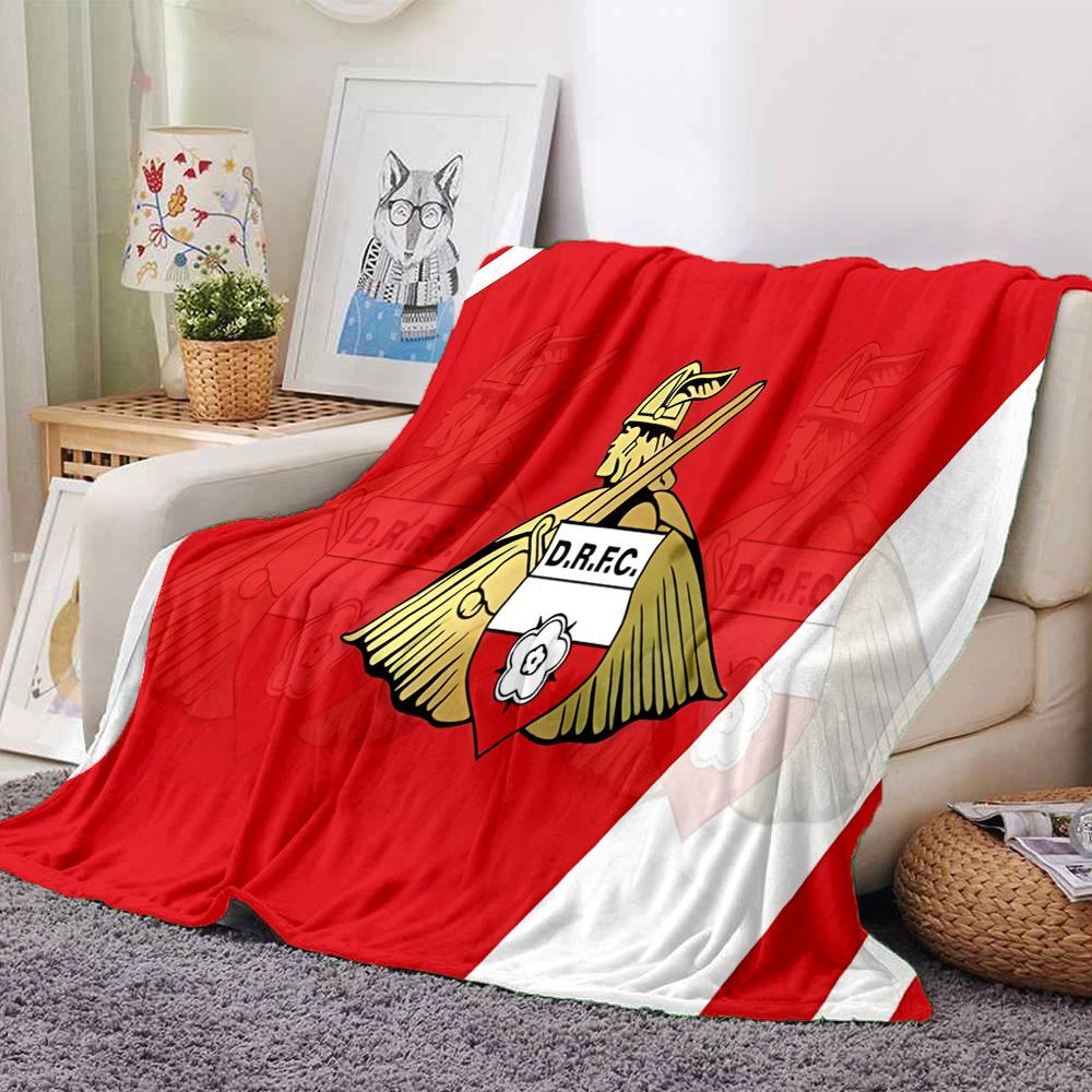 Dorset Rugby Club Emblem Flannel Blanket, Soft Polyester, Modern Design, All-Season for Camping, Travel, Gifts for holidays or birthdays