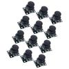 Pack Of 6/12 Two Axises Analogs Joysticks Module With Push Button For Robotics Drones Projects