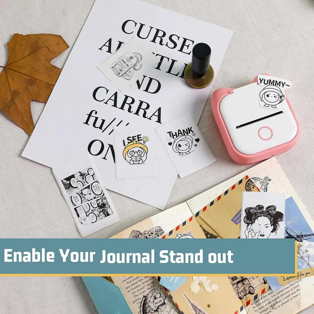 53мм Термобумага Наклейка для Мини-принтера Phomemo/Memoking M02/T02/M04AS/M04S для Журналов Фото Текстовых Заметок