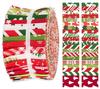 40 шт. хлопчатобумажные ткани с рождественским принтом для квилтинга, полоски для рукоделия, 2,5x42 дюйма, желейный рулет - красный и