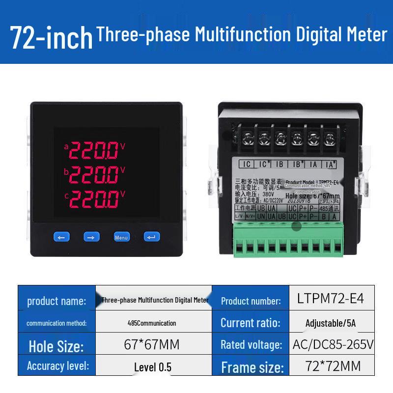 Aokewen Type 72 Digital Multifunction Power Meter