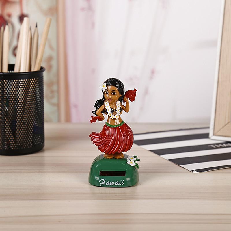 Автомобиль Декор Танцующая Кукла Солнечная Энергия Игрушка Гавайская Хула Девушка Трясущая Голову Орнамент