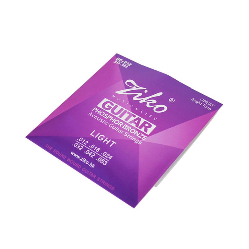 Стабильная производительность Струны для акустической гитары Ziko Гладкое ощущение Неокисляющиеся струны Этнические щипковые