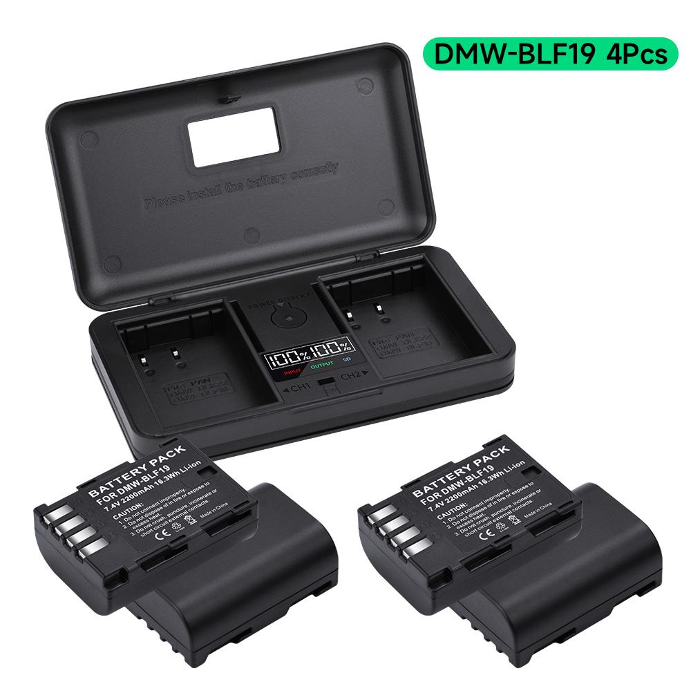DMW BLF19 DMW-BLF19E dmw blf19 Батарея для камеры BLF19 BLF19E + коробка для хранения ЖК-дисплея с двойным зарядным устройством для Panasonic Lumix GH3 GH4 GH5 G9GK