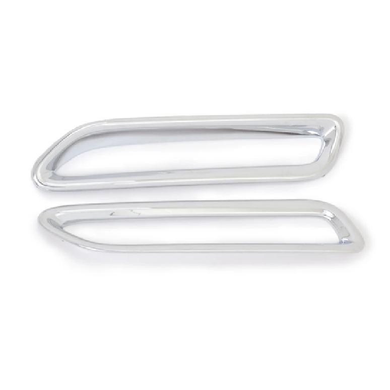 Rear Fog Light Lamp Frame Cover Trim For 2011- Toyota Sienna ABS Chrome 2pcs