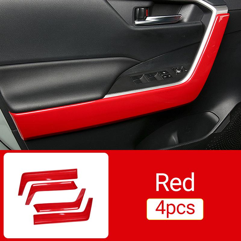 Для Toyota RAV4 XA50 -2022 2023 RAV 4 Гибрид ABS Автомобильный Интерьер Двери Подлокотник Чаша Панель Крышка Отделка Накладки Наклейки
