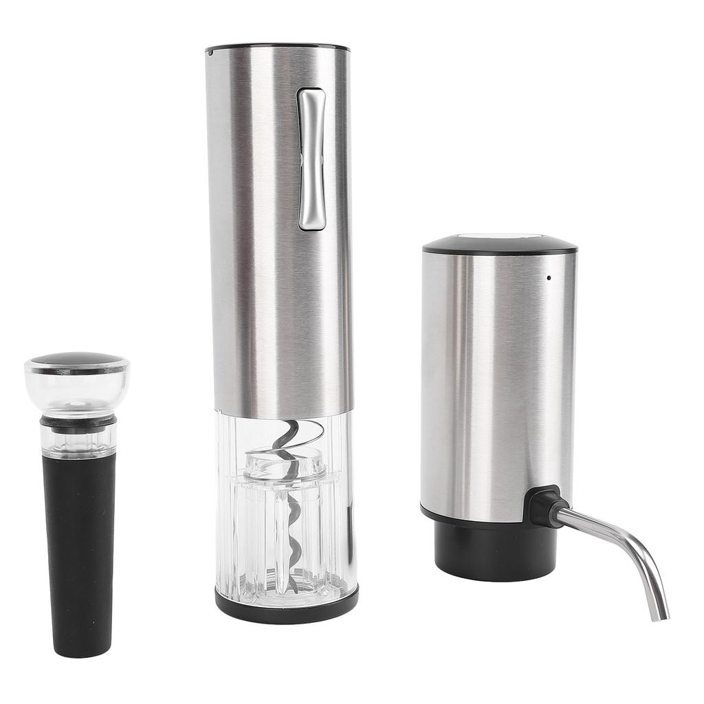 Электрический диспенсер для вина, аэратор и набор штопоров, вакуумная пробка, нож для фольги, наливатель для вина, USB-перезаряжаемый автоматический набор для открывания винных бутылок