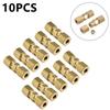 10pcs Brake Fittings Brass Inverted Pipeline Accessory Connector Unions Tools Union Adapter Flare Fitting Compression