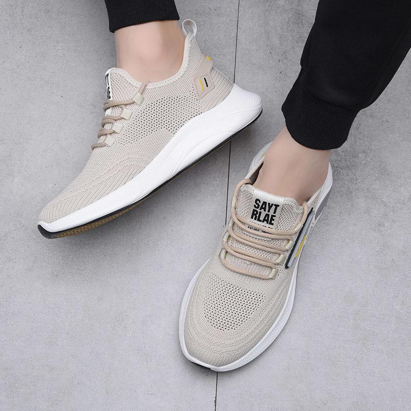 Fashion Shoes Men 2023 Sneakers Men's Shoes Flat Cloth Shoes Casual Breathable Mesh Surface Trend All-match Running Shoes