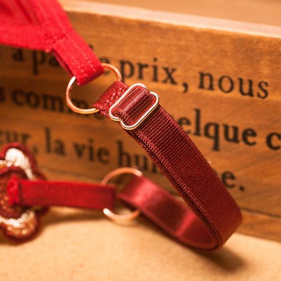 Очаровательные регулируемые порнографические разноцветные женские трусы с вышивкой бабочкой, интимная одежда, женские стринги