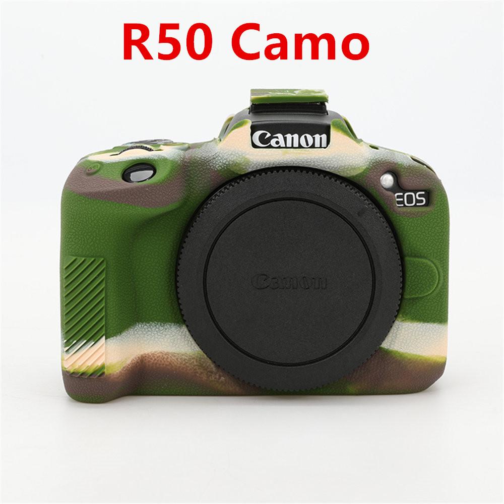 Мягкий силиконовый чехол для корпуса камеры с рисунком личи для Canon EOS 5D3 5D4 R50 R6 R6II R8, резиновая накладка-скин