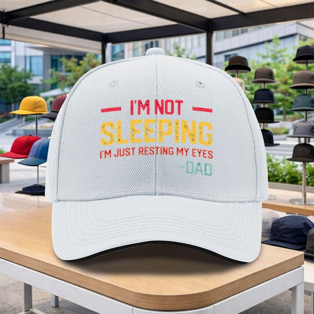 pc Funny Dad Quotes Baseball Cap with Humorous Sayings Adjustable Duckbill Hat Suitable for Outdoor Sports Cycling Music Fe