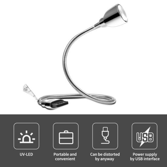 Портативный светодиодный ультрафиолетовый стерилизатор для дезинфекции, USB бактерицидная лампа