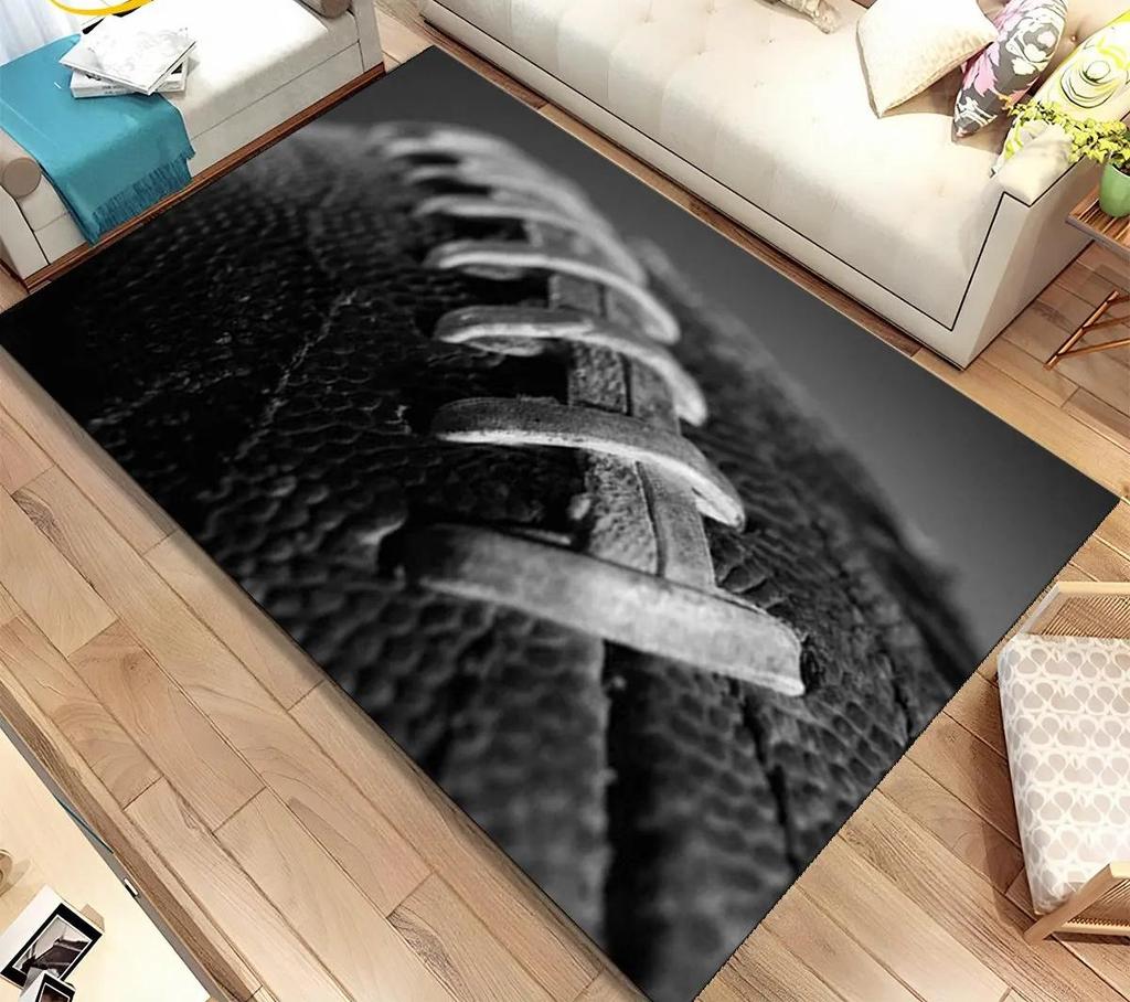 American Football Field Carpet Non-slip Resistant Rug Machine Washable Waterproof Mat Living Room Outdoor Garden Yard Decor Rugs